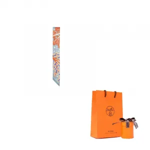 HERMES Шёлковый шарф, Rose Purple Violet/Orange