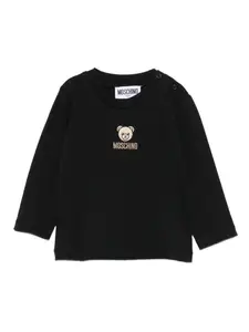 Толстовка с логотипом Moschino Kids, черный