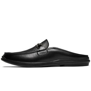 PAIBLOKS Резиновая подошва нескользящие устойчивые к истиранию бесшумные закрытые тапочки унисекс черные перфорированные, цвет Black-Perforated