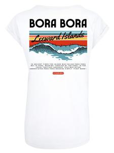 Футболка PLUS SIZE Bora Bora Leewards Island белого цвета F4NT4STIC