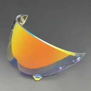 Линза визора для шлема RUROC Atlas 3.0 4. Сменная линза для визора мотоциклетного шлема/очков с блестками, Revo Clear Red