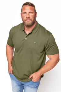 Большая и высокая рубашка-поло Badrhino Core Badrhino Big & Tall, зеленый