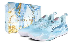 LINING Скорость 9 амортизация, устойчивость к истиранию и упругие свойства низкие баскетбольные кроссовки men's blue