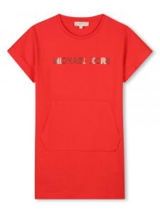 Michael Kors Kids платье с логотипом, оранжевый