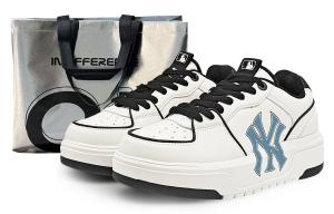 MLB Кроссовки для скейтбординга Chunky Liner с высокой износостойкостью, унисекс, белые, синие