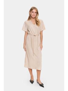 Платье из джерси EvySZ, свободного кроя, зимне-белого цвета SAINT TROPEZ