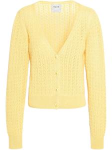 Кардиган в технике кроше Barrie, желтый