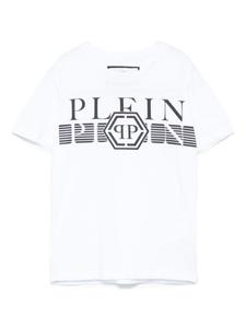 Футболка с логотипом Philipp Plein Junior, белый