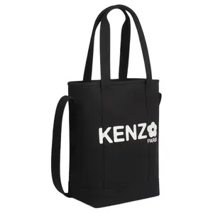 Хлопковая женская сумка через плечо черная KENZO