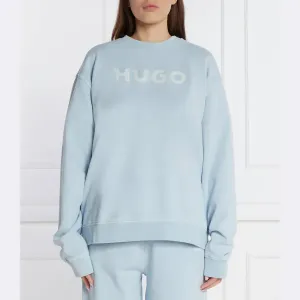 Толстовка оверсайз Disandra Hugo, синий