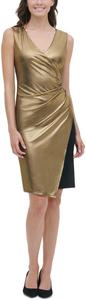 Женское платье-футляр Tommy Hilfiger Shimmer с запахом, Gold