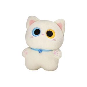 Плюшевая кукла с милым дизайном котенка с колокольчиком, высота 35см Click