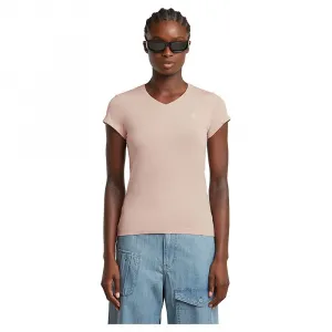 Футболка G-Star Eyben Slim 2.0 short sleeve v neck, бежевый