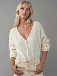 Hiccup Кардиган из трикотажа в цвете экрю