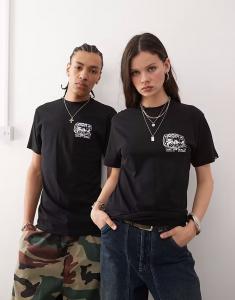 Футболка Vans Next Stop с графическим принтом на спине черного цвета