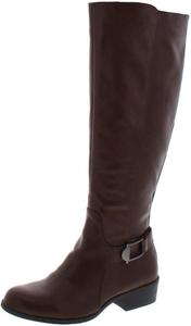 Женские модные сапоги Alfani Kallumm из ткани с круглым носком и средней длиной голенища, Cognac