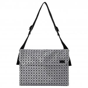 ISSEY MIYAKE Хлопковая сумка через плечо женская серебристая