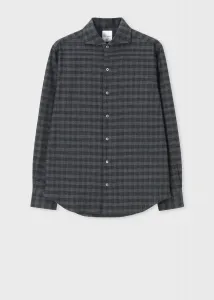 Классическая современная клетчатая повседневная рубашка