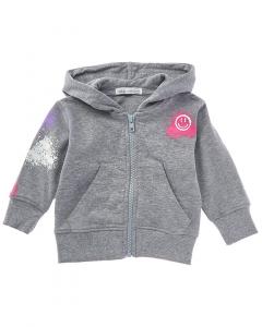 Толстовка с капюшоном LITTLE MISH Happy Graffiti, серый