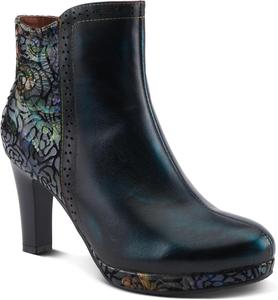 Женские металлические ботильоны Spring Step L'Artiste Marleigh - блестящие акценты, радужные узоры, очаровательные ботинки на щиколотке, Black Multi