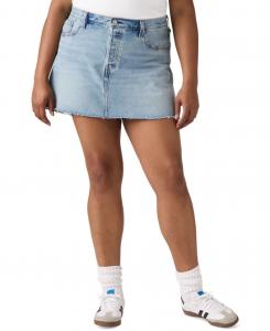 Джинсовая юбка средней посадки Iconic 501 из хлопка больших размеров Levi's, Woven Minutes Plus