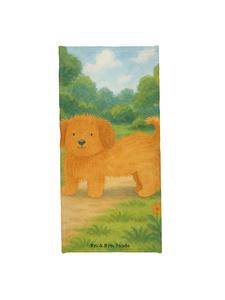 Mr. & Mrs. Panda Пляжное полотенце для собак, пушистый дизайн, без надписи, пастельно-серый цвет