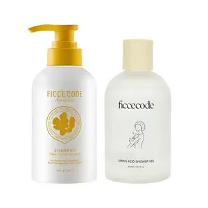 Шампунь для контроля жирности и объема с имбирным маслом глубокое очищение стойкий аромат против пушистости 300 мл FicceCode