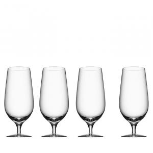Бокалы для лагера Orrefors Beer Collection, набор из 4 шт, белый