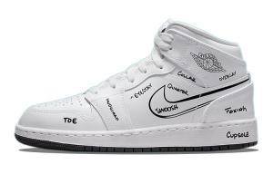 Кроссовки Jordan 1 Mid Schematic GS