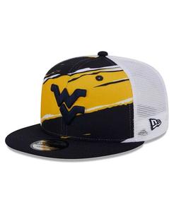 Мужская темно-синяя кепка West Virginia Mountaineers Tear Trucker 9FIFTY Snapback New Era, синий