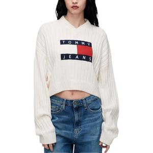Tommy Hilfiger Свитер TJW VNCK CENTER FLAG SWEATER E Топ Женский Белый
