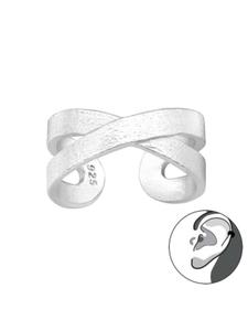 Alexander York Серьга-кафф из серебра 925 пробы