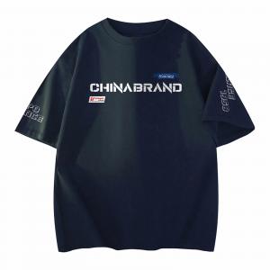 Футболка Unisex Crew Neck Moderate Heavyweight HUANQIU, темно-синий