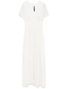 ROTATE BIRGER CHRISTENSEN платье макси с V-образным вырезом, белый