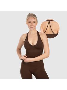 SMILODOX Спортивный бюстгальтер Daline коричневого цвета