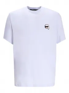 Футболка с логотипом K-face KARL LAGERFELD, синий