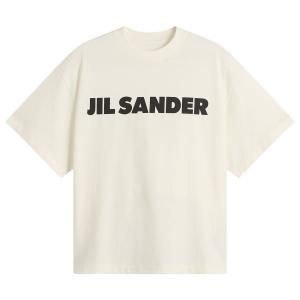 Футболка с логотипом Jil Sander, Porcelain