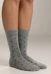 2 пары классических носков из модала и кашемира Oysho, Light Grey