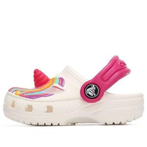 Сандалии classic clog funny beach shoe white Crocs, белый