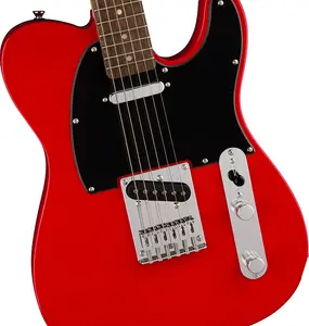 Squier 0373451558 Sonic Telecaster, гриф из лауреля, черная накладка, цвет Torino Red