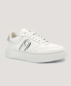 Кожаные кроссовки Furlasport на шнуровке Furla, белый