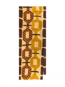 Шарф с геометричным узором MALIPARMI, желтый