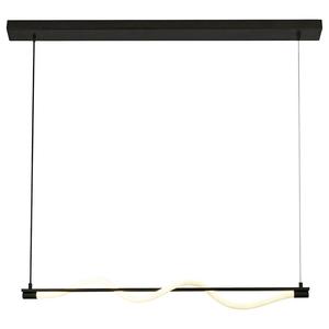 Подвесной светильник searchlight Serpent 1-flammig, сталь / силикон - черный