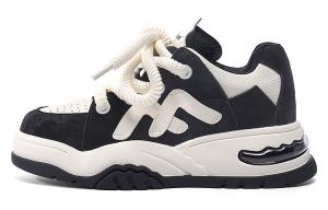 Высокие низкие кеды для скейтборда Roubini женские черно-белые