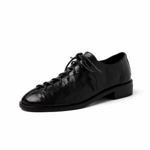 Повседневные однобортные туфли женские Echo&yolo, Black