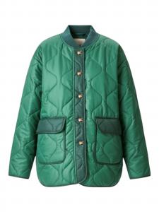 TEESHOPPEN Куртка для межсезонья в зеленом цвете