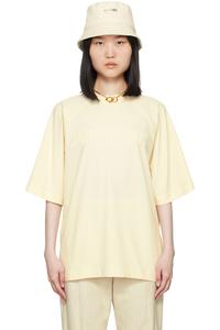 Классическая футболка 'le t-shirt typo' Jacquemus, бежевый