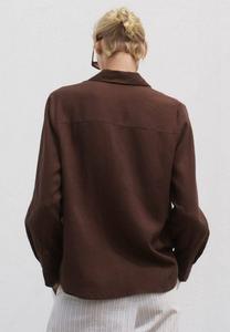 Блуза Mango Button-down blouse, Brown