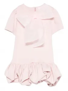 Платье-баллон с бантом Miss Grant Kids, розовый