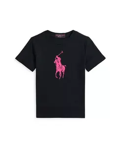 Футболка для малышей и мальчиков Pink Pony из хлопкового джерси Polo Ralph Lauren, черный